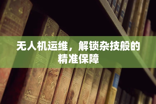 无人机运维，解锁杂技般的精准保障