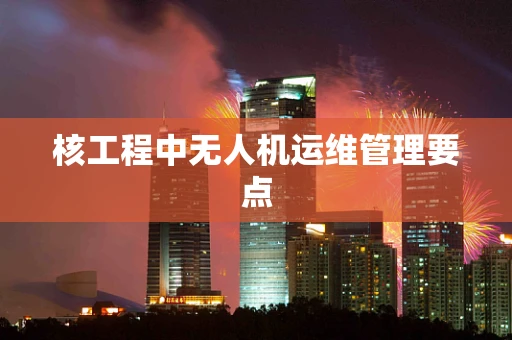 核工程中无人机运维管理要点