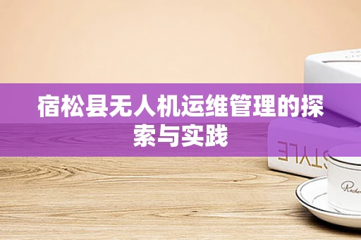 宿松县无人机运维管理的探索与实践