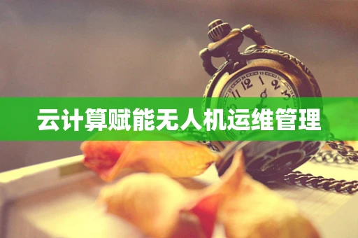 云计算赋能无人机运维管理