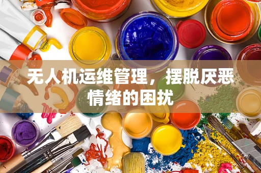 无人机运维管理，摆脱厌恶情绪的困扰