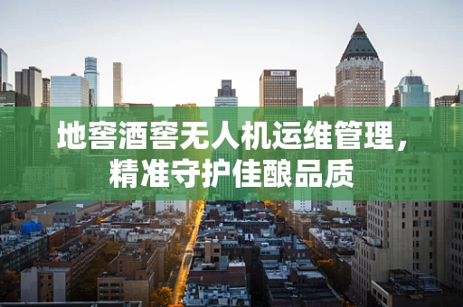 地窖酒窖无人机运维管理，精准守护佳酿品质