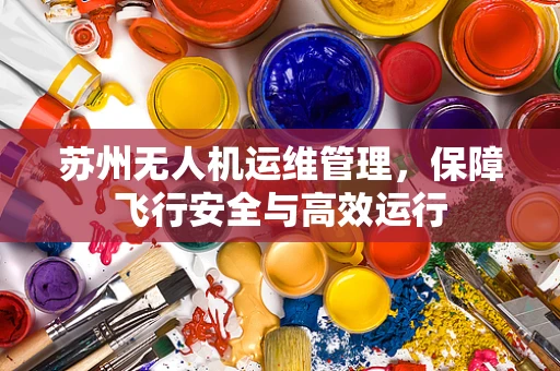 苏州无人机运维管理，保障飞行安全与高效运行