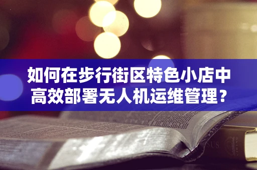 如何在步行街区特色小店中高效部署无人机运维管理？