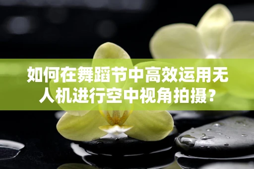 如何在舞蹈节中高效运用无人机进行空中视角拍摄？
