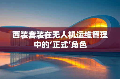 西装套装在无人机运维管理中的‘正式’角色