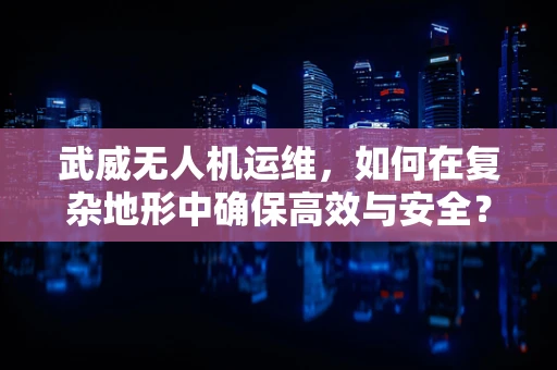 武威无人机运维，如何在复杂地形中确保高效与安全？
