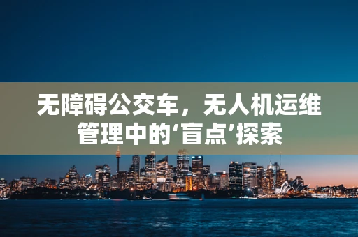 无障碍公交车，无人机运维管理中的‘盲点’探索
