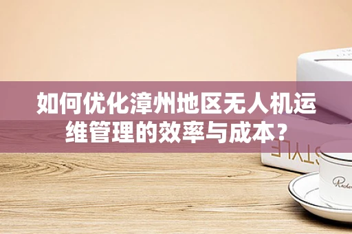 如何优化漳州地区无人机运维管理的效率与成本？
