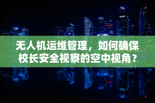 无人机运维管理，如何确保校长安全视察的空中视角？