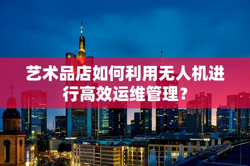 艺术品店如何利用无人机进行高效运维管理？