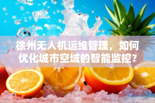 徐州无人机运维管理，如何优化城市空域的智能监控？
