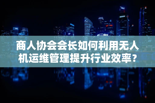 商人协会会长如何利用无人机运维管理提升行业效率？