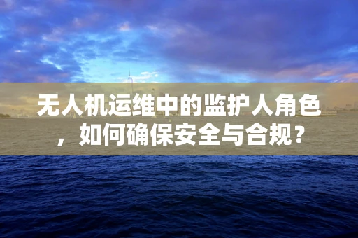 无人机运维中的监护人角色，如何确保安全与合规？