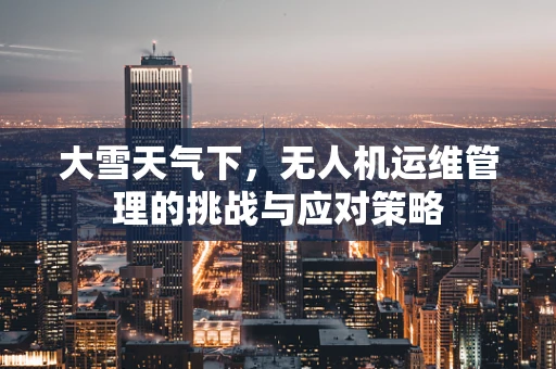 大雪天气下，无人机运维管理的挑战与应对策略
