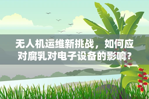 无人机运维新挑战，如何应对腐乳对电子设备的影响？
