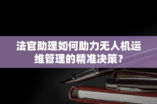 法官助理如何助力无人机运维管理的精准决策？