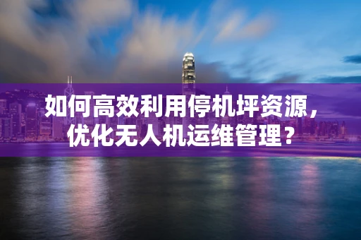 如何高效利用停机坪资源，优化无人机运维管理？