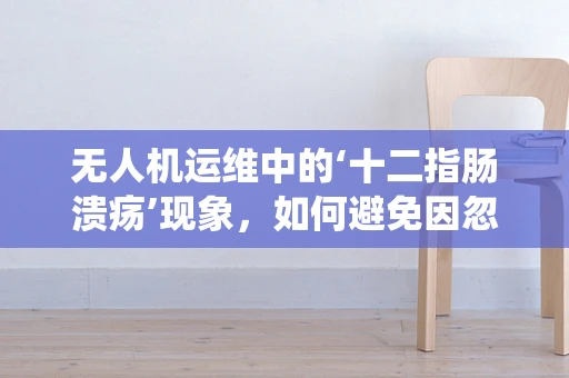 无人机运维中的‘十二指肠溃疡’现象，如何避免因忽视而导致的系统崩溃？