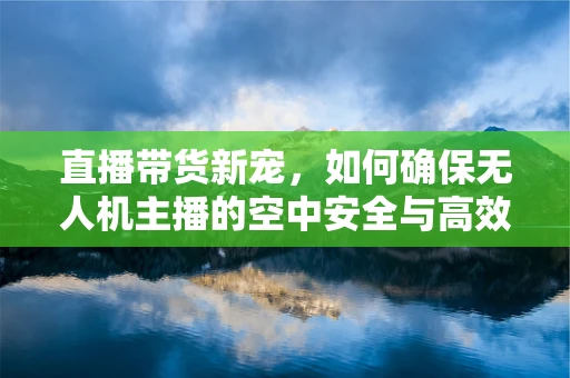 直播带货新宠，如何确保无人机主播的空中安全与高效运维？