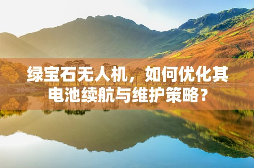 绿宝石无人机，如何优化其电池续航与维护策略？
