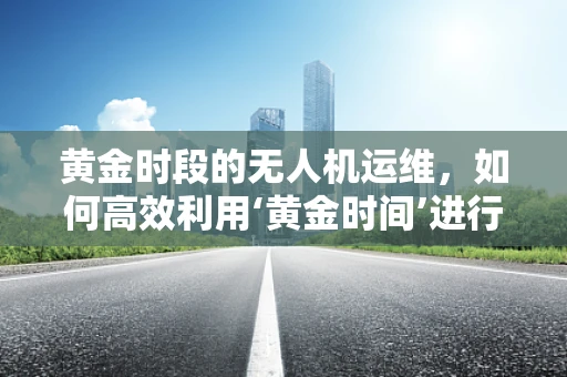 黄金时段的无人机运维，如何高效利用‘黄金时间’进行无人机维护？