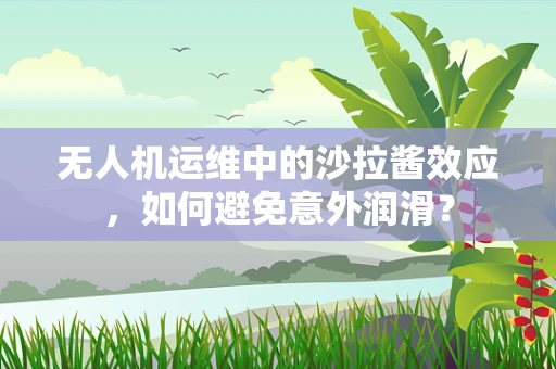 无人机运维中的沙拉酱效应，如何避免意外润滑？