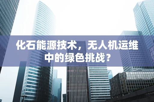 化石能源技术，无人机运维中的绿色挑战？
