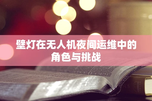 壁灯在无人机夜间运维中的角色与挑战