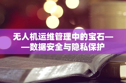 无人机运维管理中的宝石——数据安全与隐私保护
