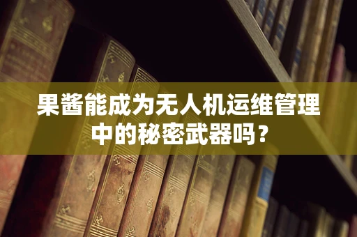 果酱能成为无人机运维管理中的秘密武器吗？