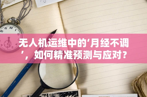 无人机运维中的‘月经不调’，如何精准预测与应对？