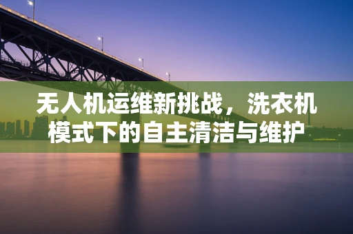 无人机运维新挑战，洗衣机模式下的自主清洁与维护