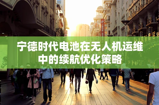 宁德时代电池在无人机运维中的续航优化策略