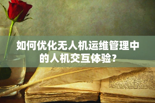 如何优化无人机运维管理中的人机交互体验？