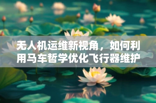 无人机运维新视角，如何利用马车哲学优化飞行器维护？