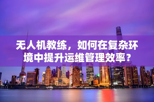 无人机教练，如何在复杂环境中提升运维管理效率？