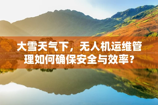 大雪天气下，无人机运维管理如何确保安全与效率？