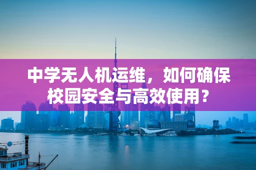中学无人机运维，如何确保校园安全与高效使用？