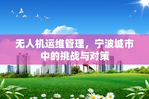 无人机运维管理，宁波城市中的挑战与对策
