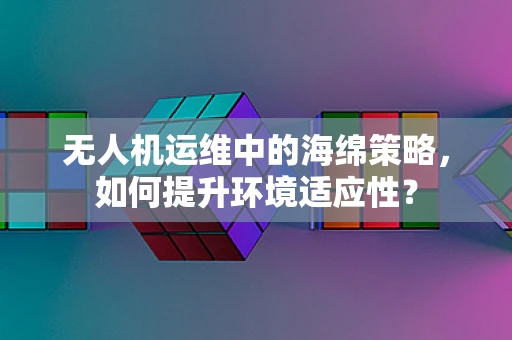 无人机运维中的海绵策略，如何提升环境适应性？