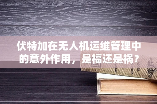 伏特加在无人机运维管理中的意外作用，是福还是祸？