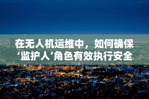 在无人机运维中，如何确保‘监护人’角色有效执行安全监控？