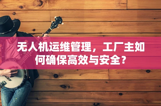 无人机运维管理，工厂主如何确保高效与安全？
