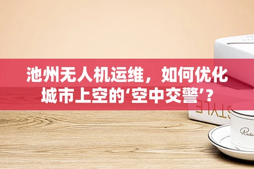 池州无人机运维，如何优化城市上空的‘空中交警’？