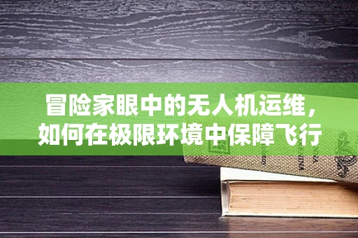 冒险家眼中的无人机运维，如何在极限环境中保障飞行安全？