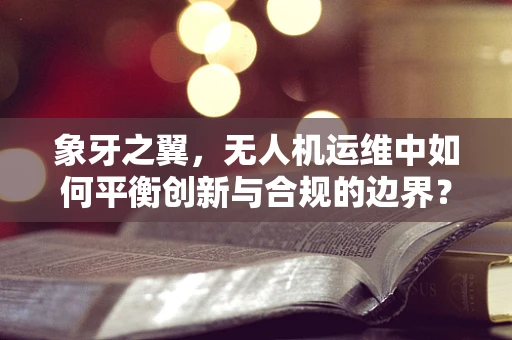 象牙之翼，无人机运维中如何平衡创新与合规的边界？