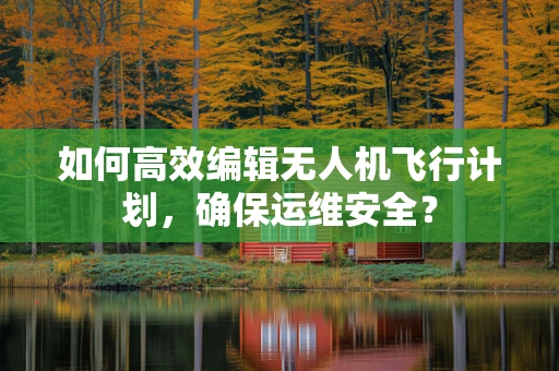 如何高效编辑无人机飞行计划，确保运维安全？