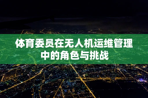 体育委员在无人机运维管理中的角色与挑战
