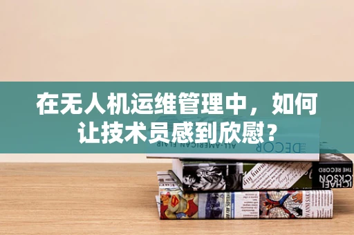 在无人机运维管理中，如何让技术员感到欣慰？